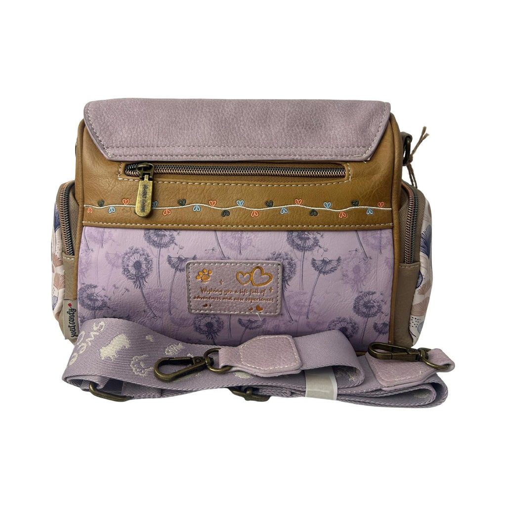 Geanta crossbody cu 3 buzunare exterioare cu fermoar