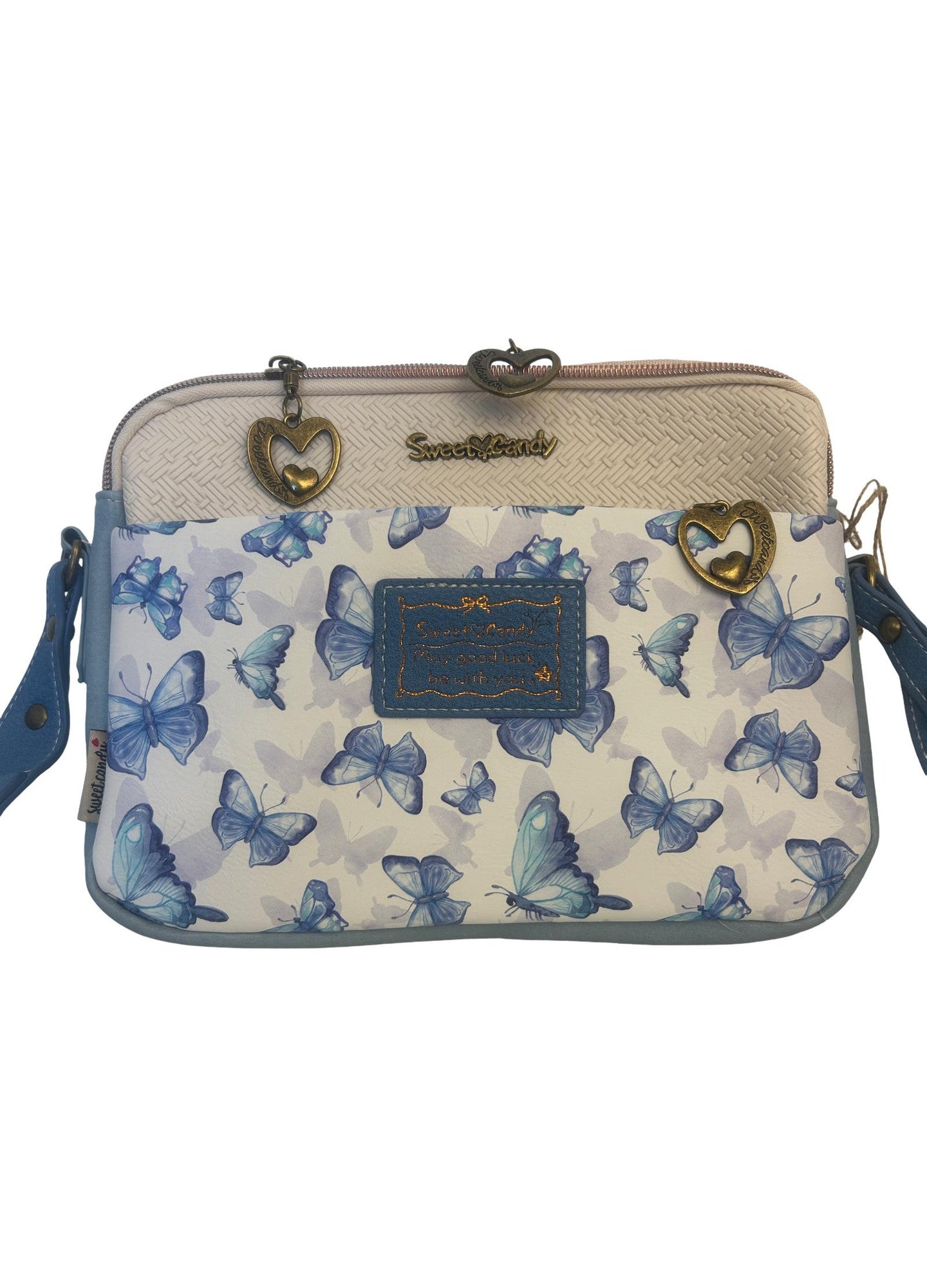 Geanta crossbody cu 2 compartimente principale