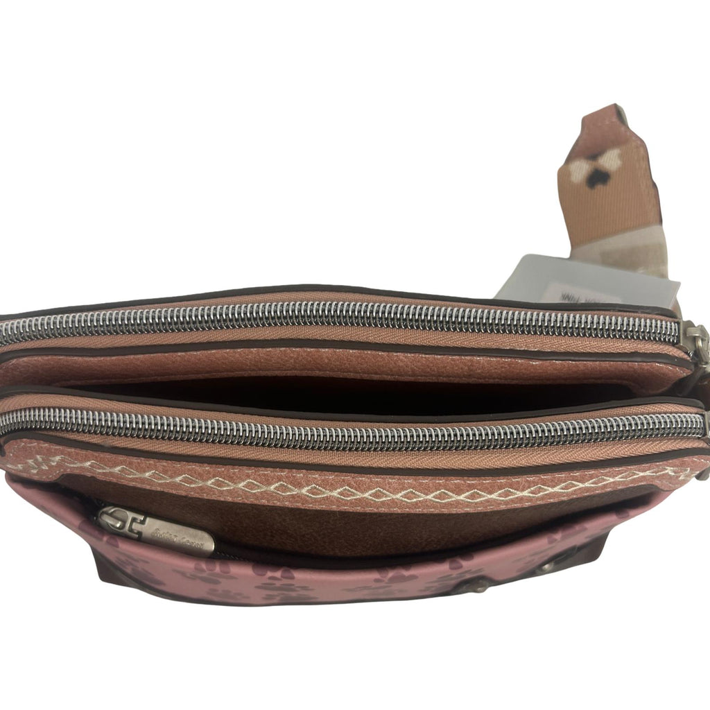 Geantă crossbody cu 2 compartimente.
