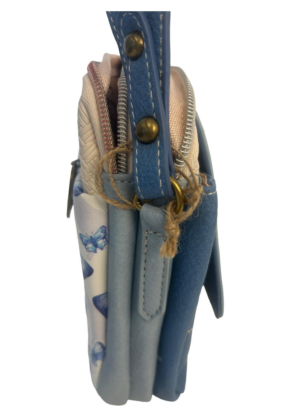 Geanta crossbody cu 2 compartimente principale