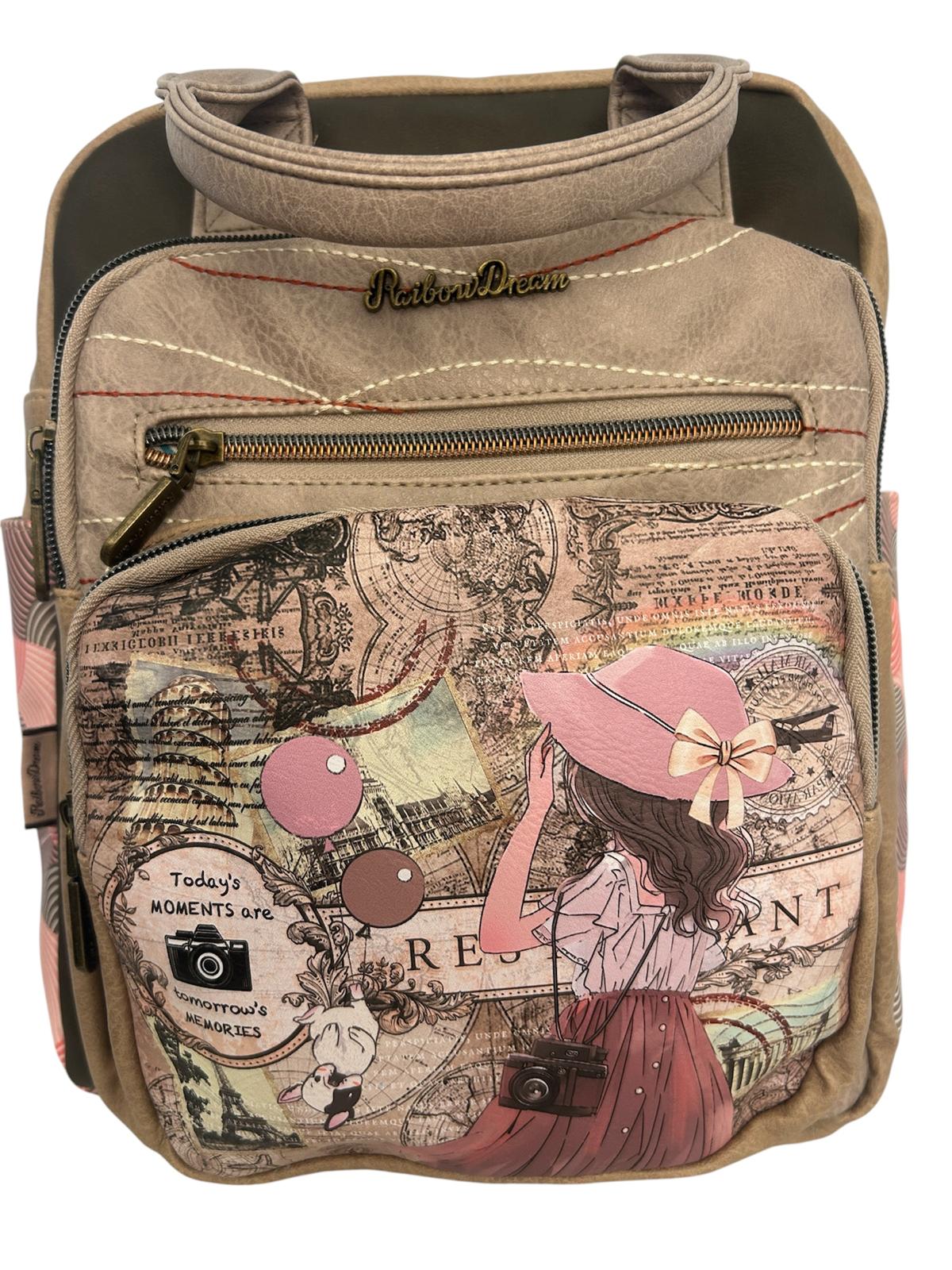 Rucsac cu design vintage