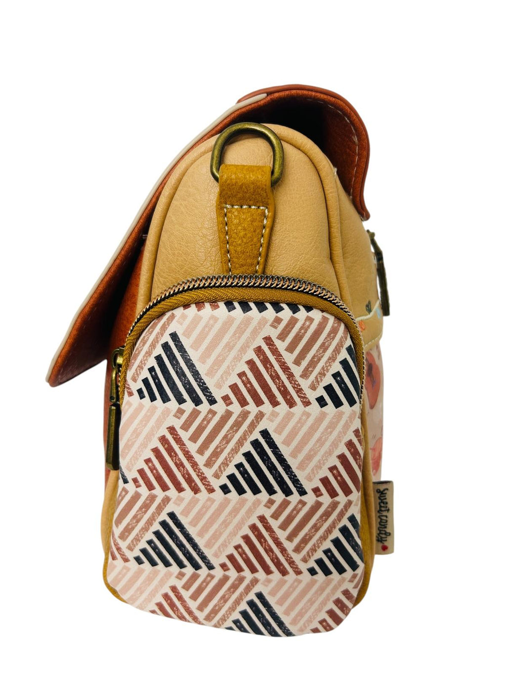 Geanta crossbody cu 3 buzunare exterioare .