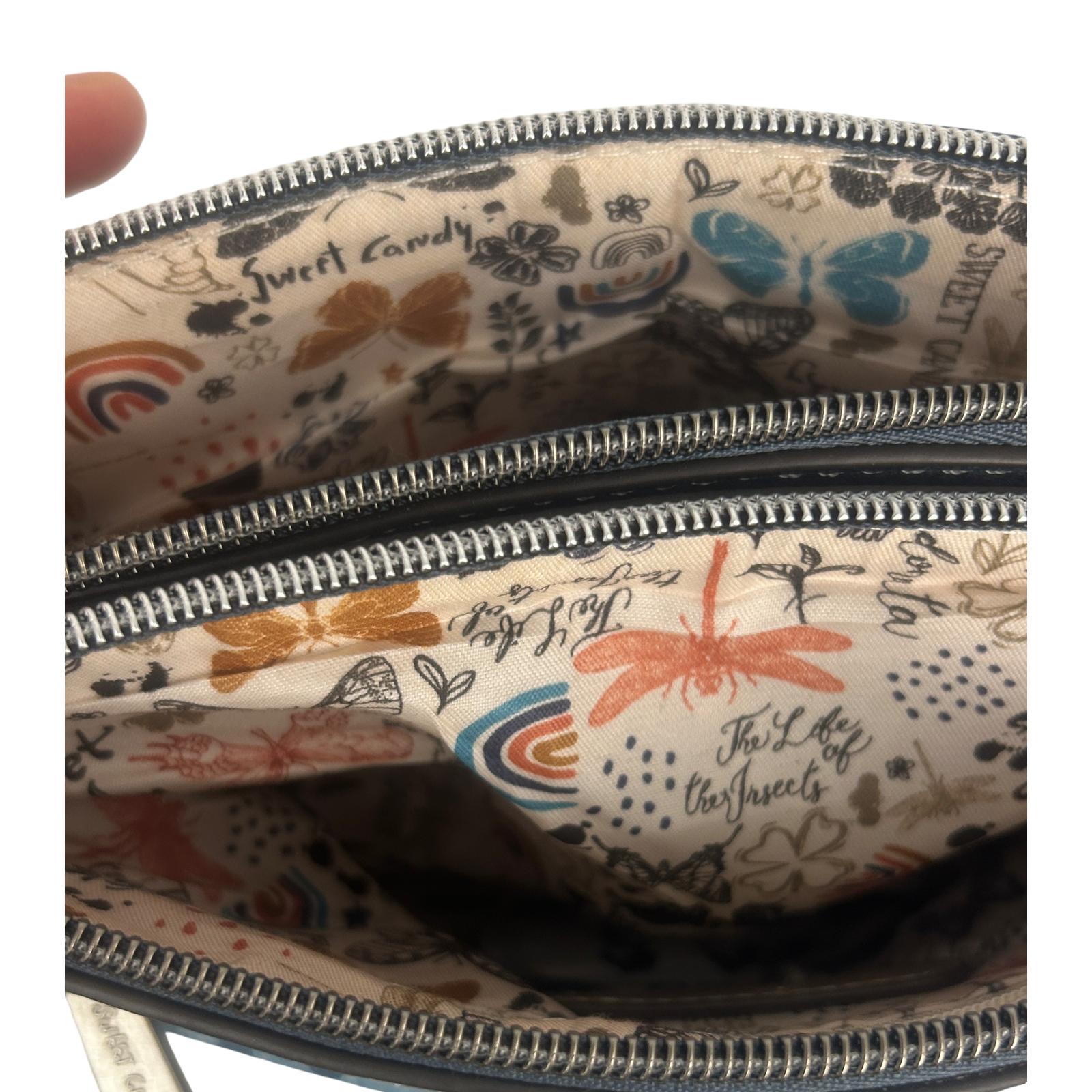 Geanta crossbody cu 2 compartimente principale