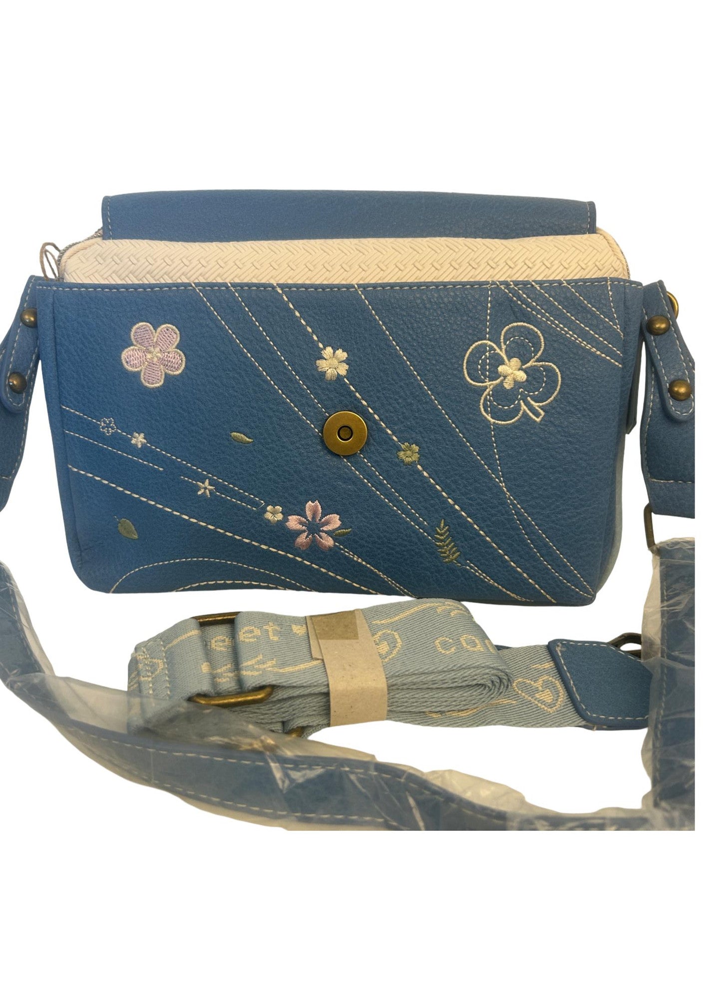 Geanta crossbody cu 2 compartimente principale