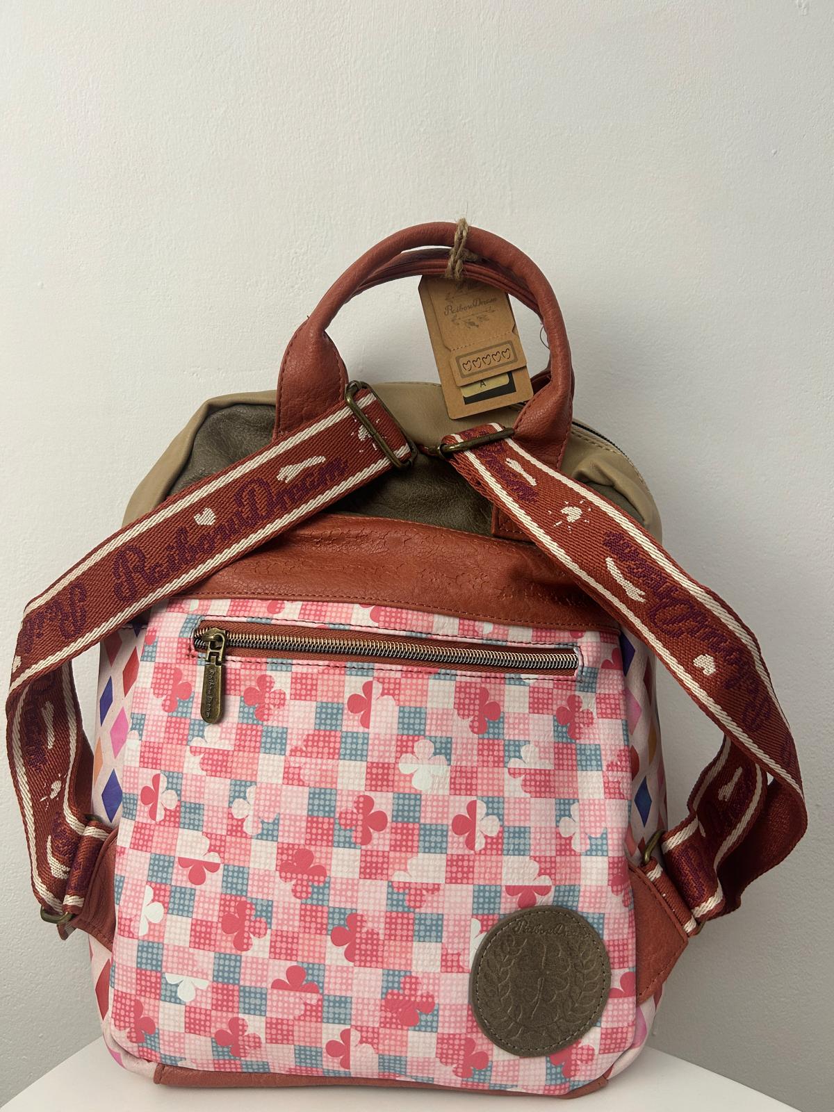 Rucsac cu design vintage original și nou-nouț