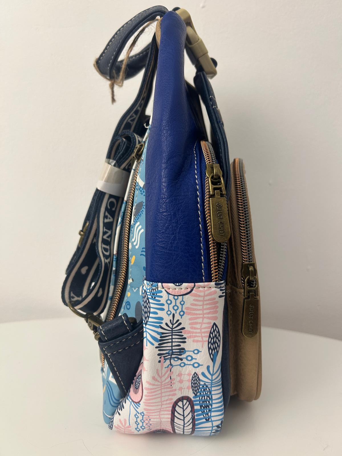 Rucsac sweet candy, design de păpușă și buzunare exterioare pentru femei