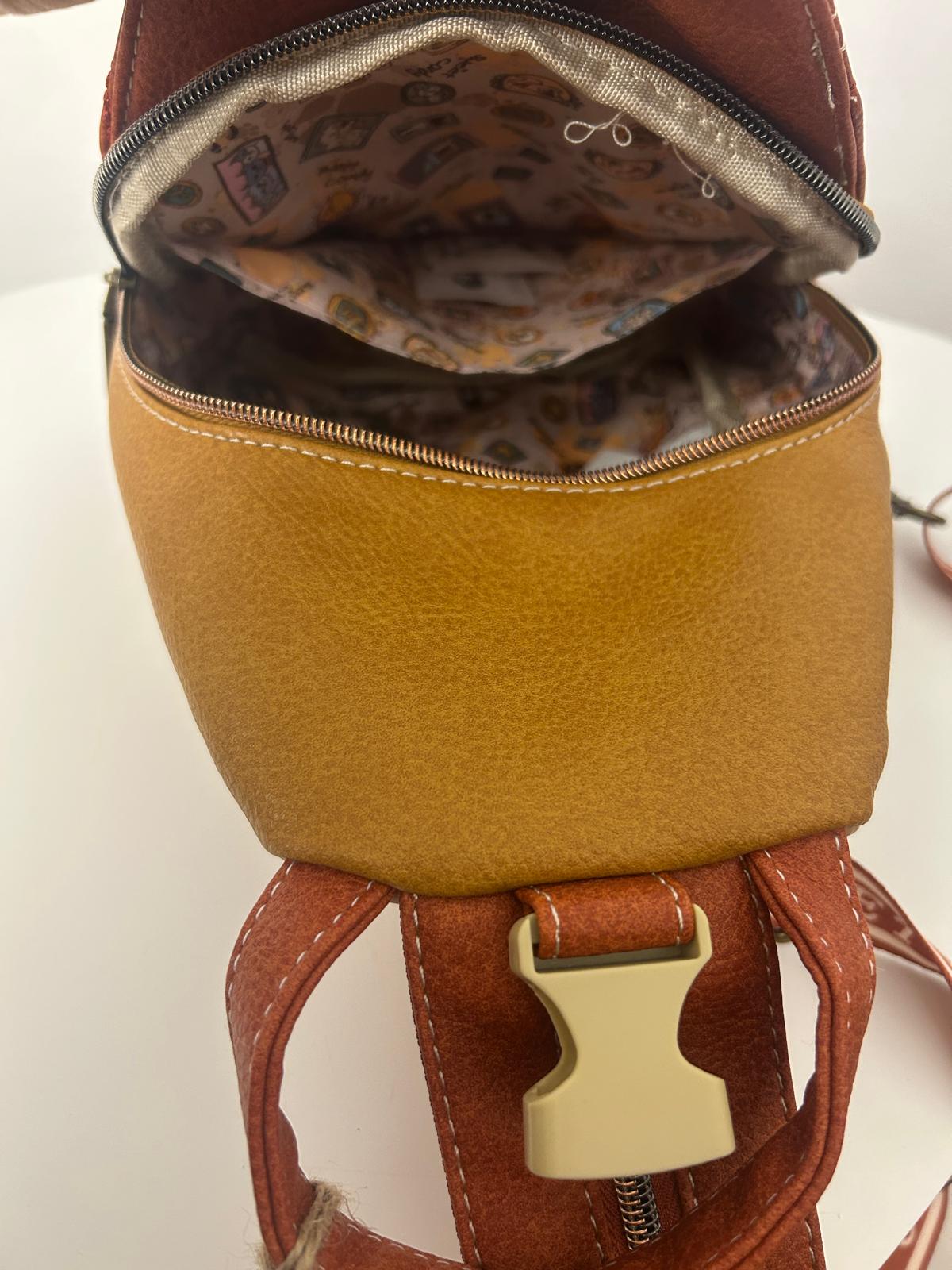 Rucsac sweet candy, design de păpușă și buzunare exterioare pentru femei