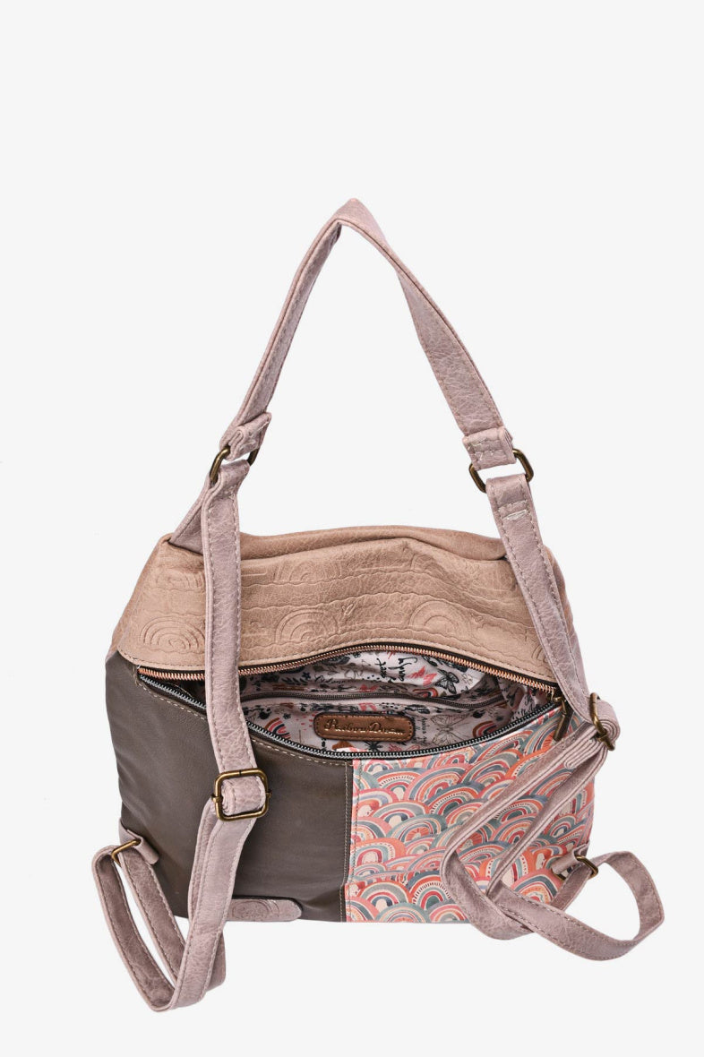 Sweet Candy Synthetic Backpack with Doll Design