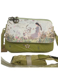 Geanta crossbody cu 2 compartimente principale
