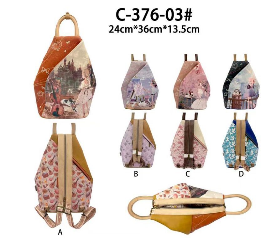 Rucsac  cu buzunare exterioare curele cu fermoar