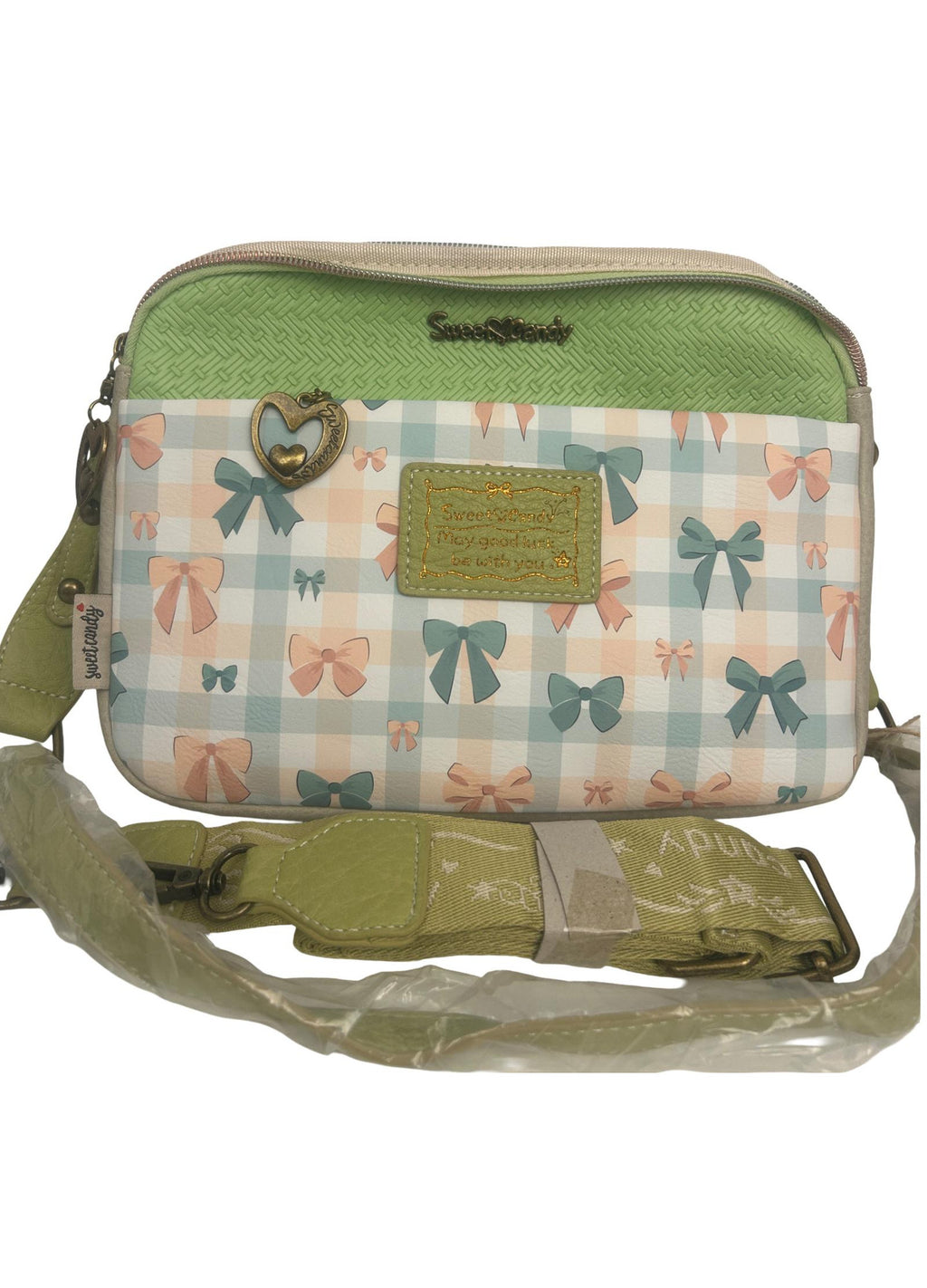 Geanta crossbody cu 2 compartimente principale