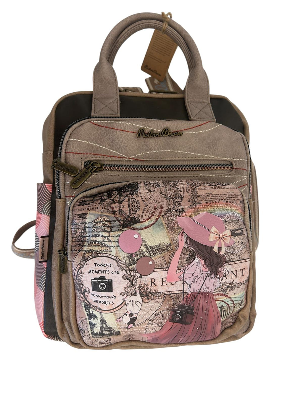 Rucsac cu design vintage
