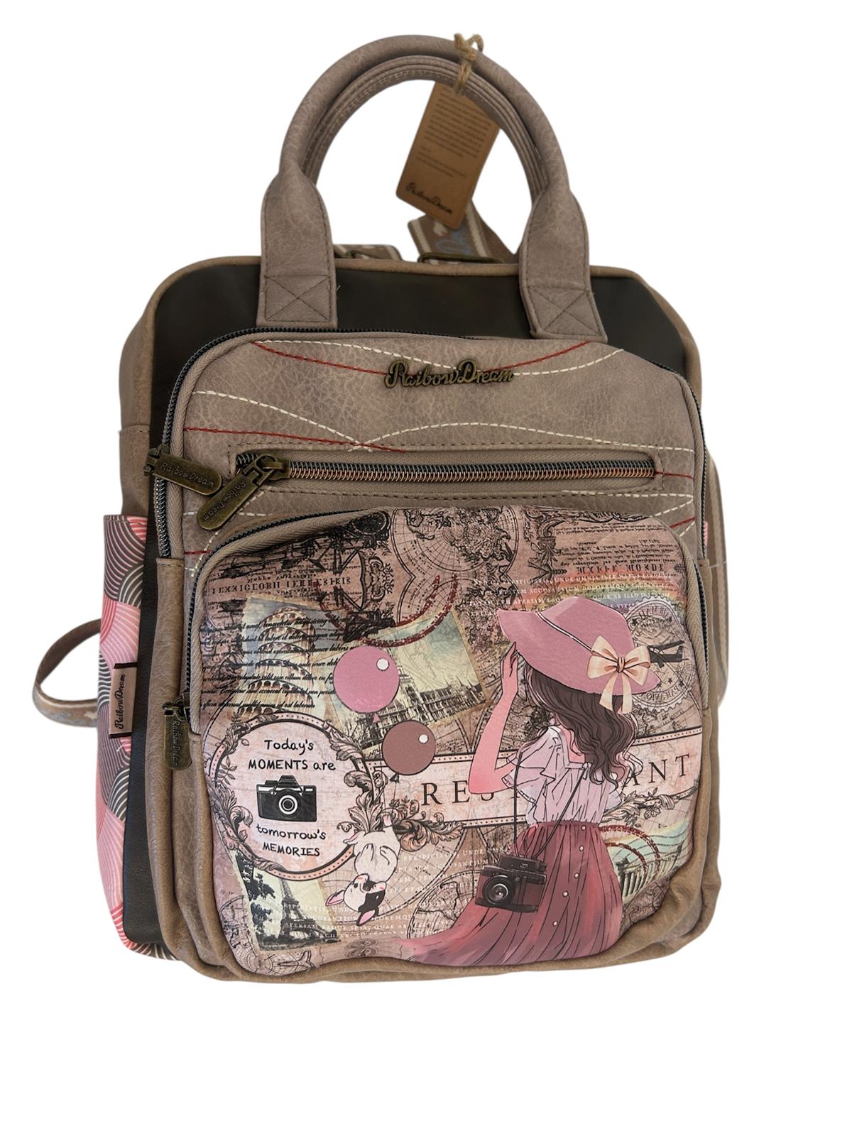 Rucsac cu design vintage
