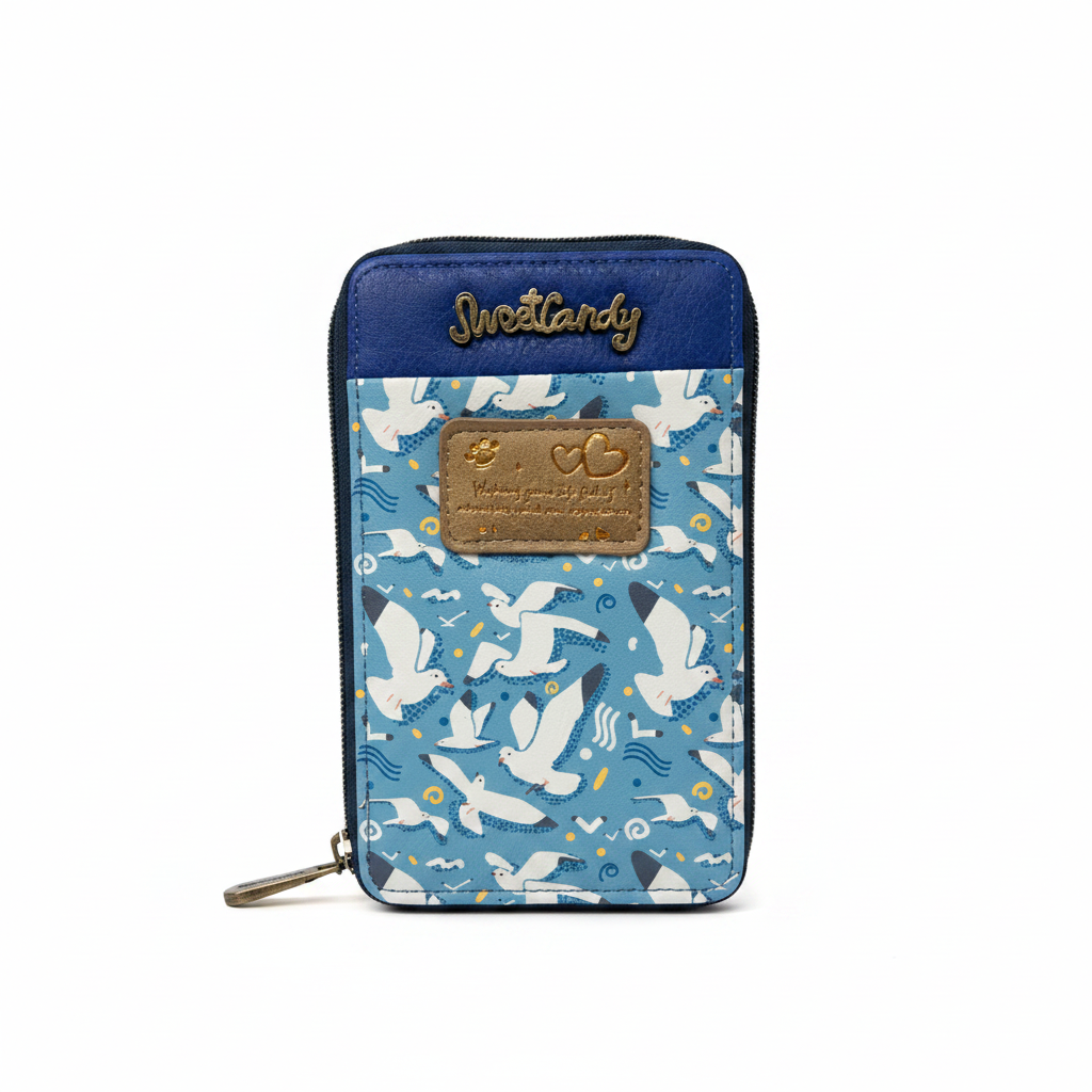 Seagull crossbody bag white background clean product shot