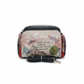Navy red dragonfly crossbody bag white background clean product shot
