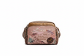 Crossbody bag on pure white background