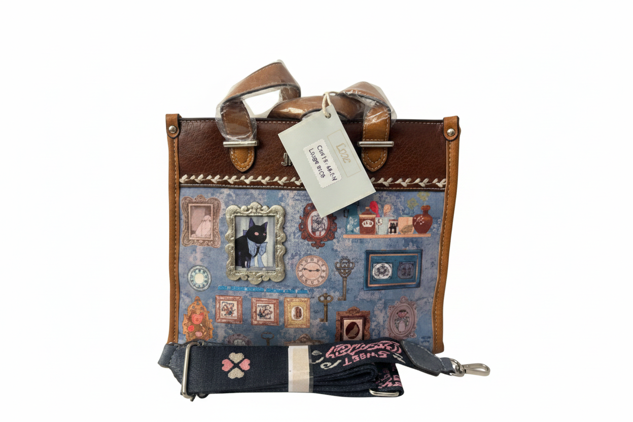 Handbag on pure white background