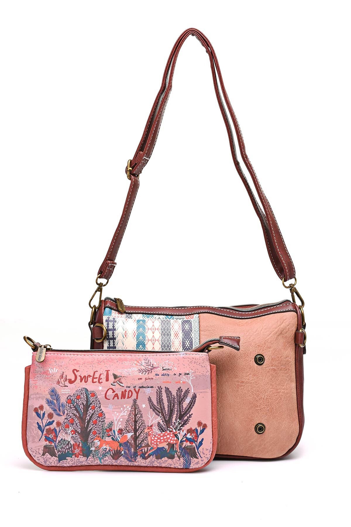 Fox 2-in-1 messenger bag